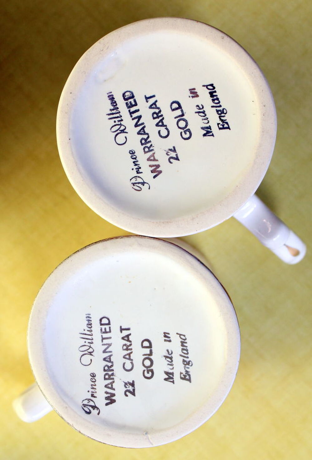 Tasses mini mugs union jack Prince Williams Cuisine