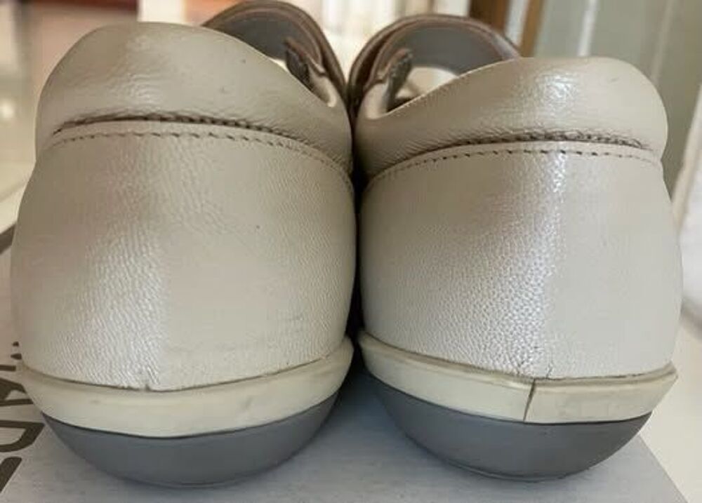 Chaussures Damart, femme, T-38, blanc / &eacute;cru, iridescent Chaussures