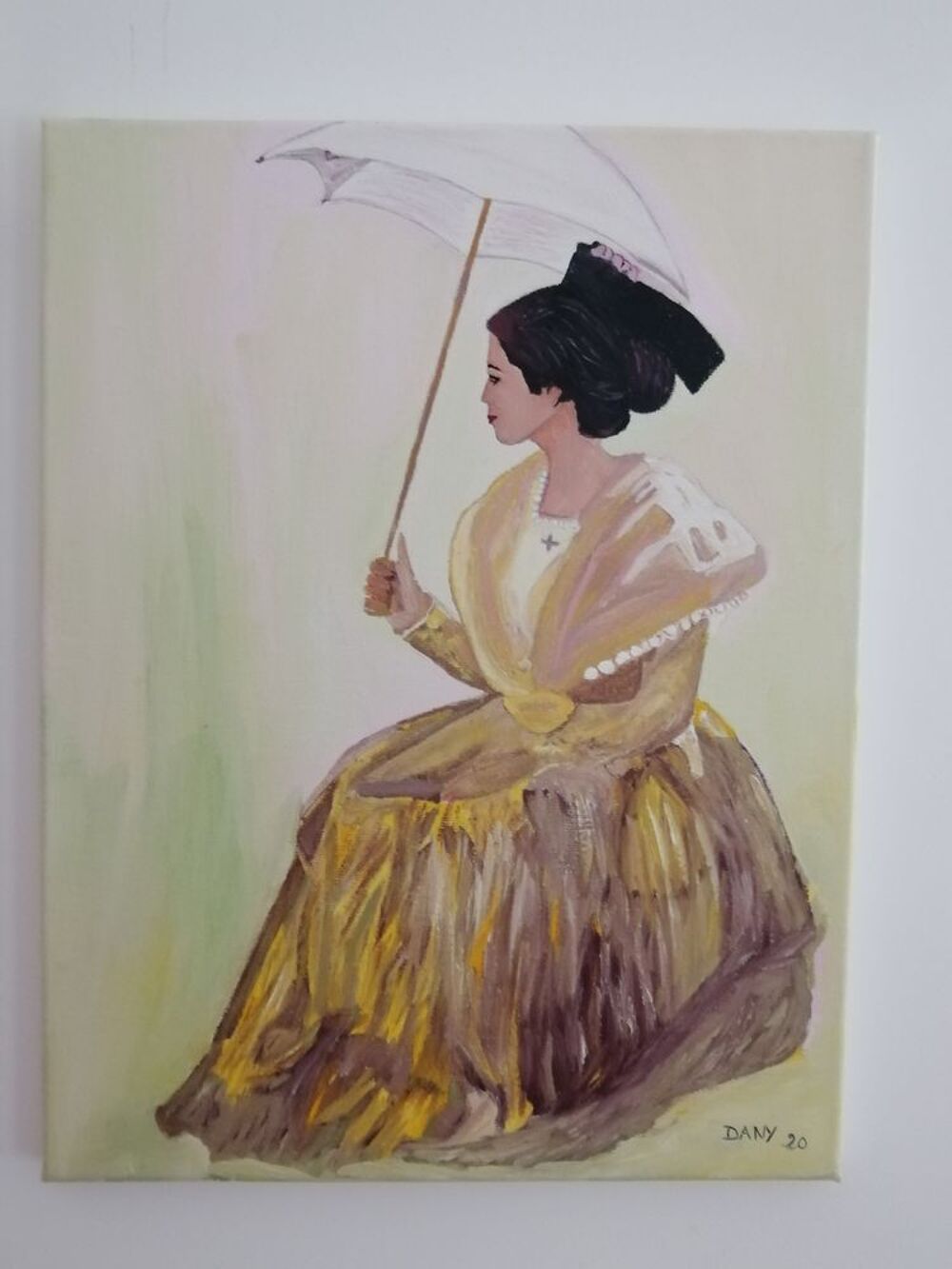 TABLEAUX A L HUILE SUR TOILE DE COTON 
LES TROIS ARLESIENNES Décoration
