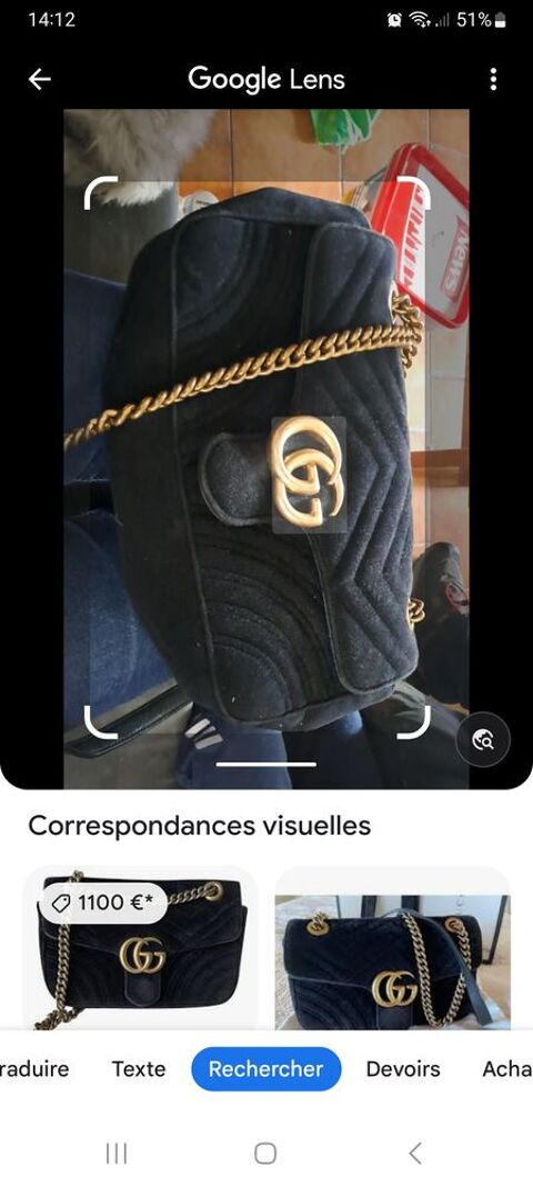 Sac  main femme gucci 450 Vervins (02)