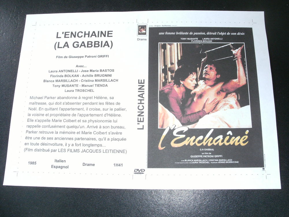 Film : " L 'enchaine " DVD et blu-ray
