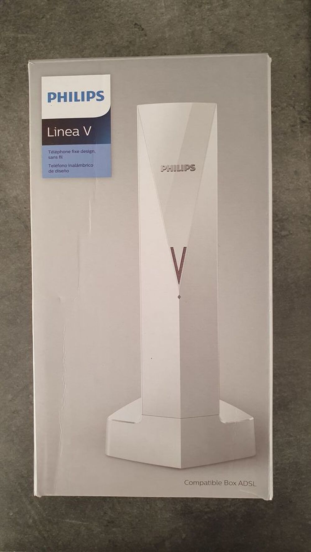 T&eacute;l&eacute;phone fixe sans fil PHILIPS Lin&eacute;a V Blanc Téléphones et tablettes