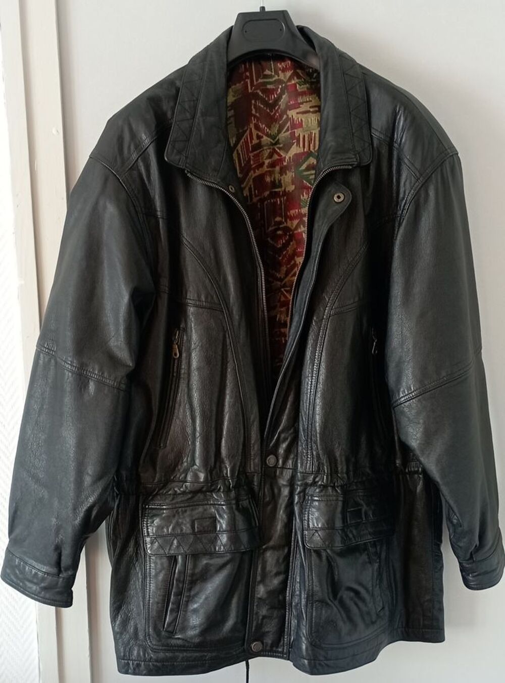 Veste 3/4 en cuir Vêtements