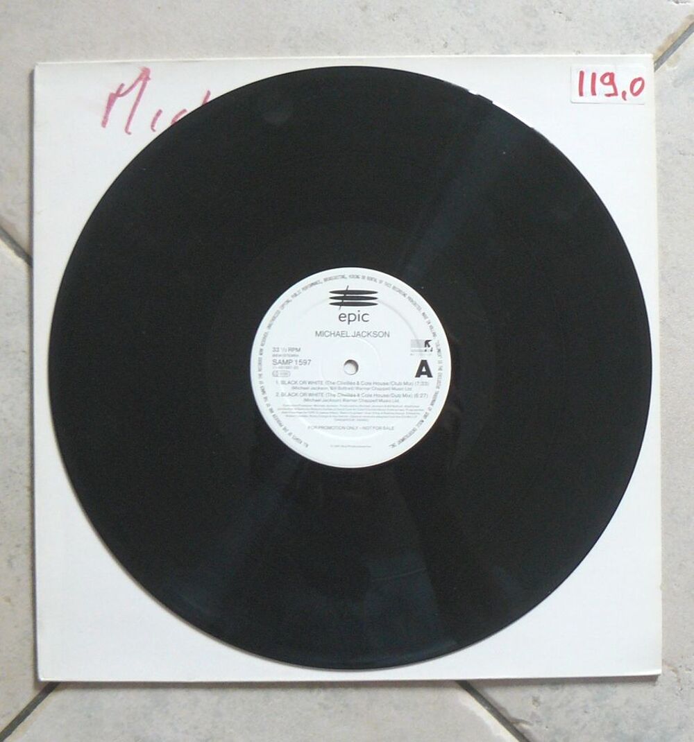  Michael JACKSON : Black or white - 45T Promo HC CD et vinyles