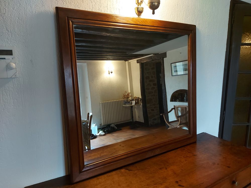 Miroir encadrement ch&ecirc;ne massif Meubles