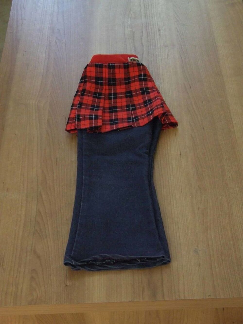 Pantalon jupe, taille &eacute;lastiqu&eacute;e, Bleu et &eacute;cossais, 6&nbsp;ans Vêtements enfants