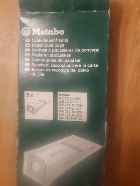 Sacs de  poussière de ponçage metabo lot de 5 2 Montbéliard (25)