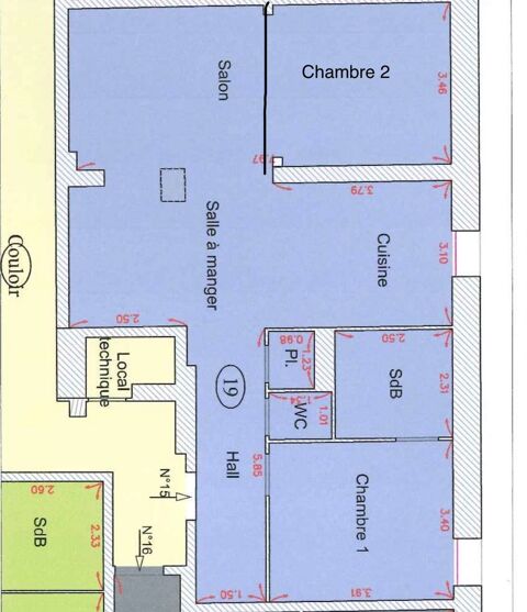   Appartement T3 Bourgoin Jallieu  Appartement - 3 pice(s) - 84 m