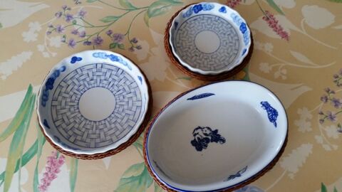 Ensemble de tourtières et leurs panier en osier 35 Paris 13 (75)