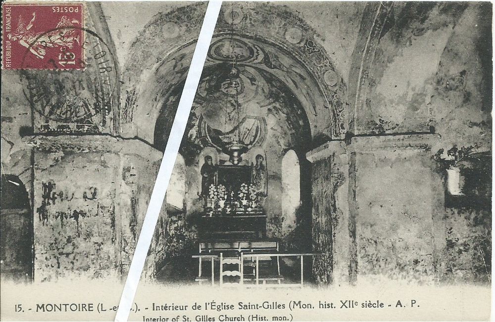 41 Montoire , L'&eacute;glise saint Gilles 