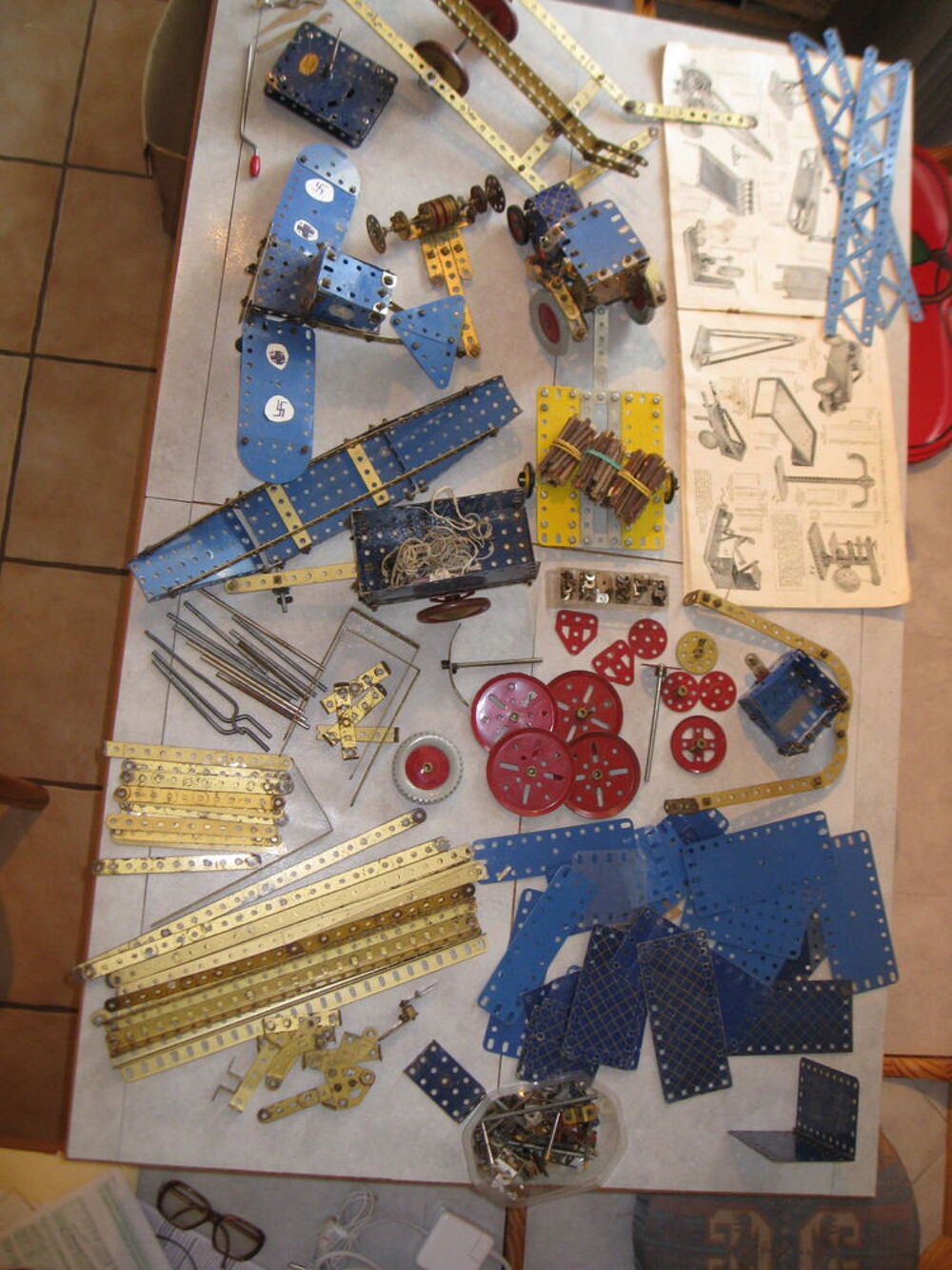 Ancien Lot de Meccano 1936-37 