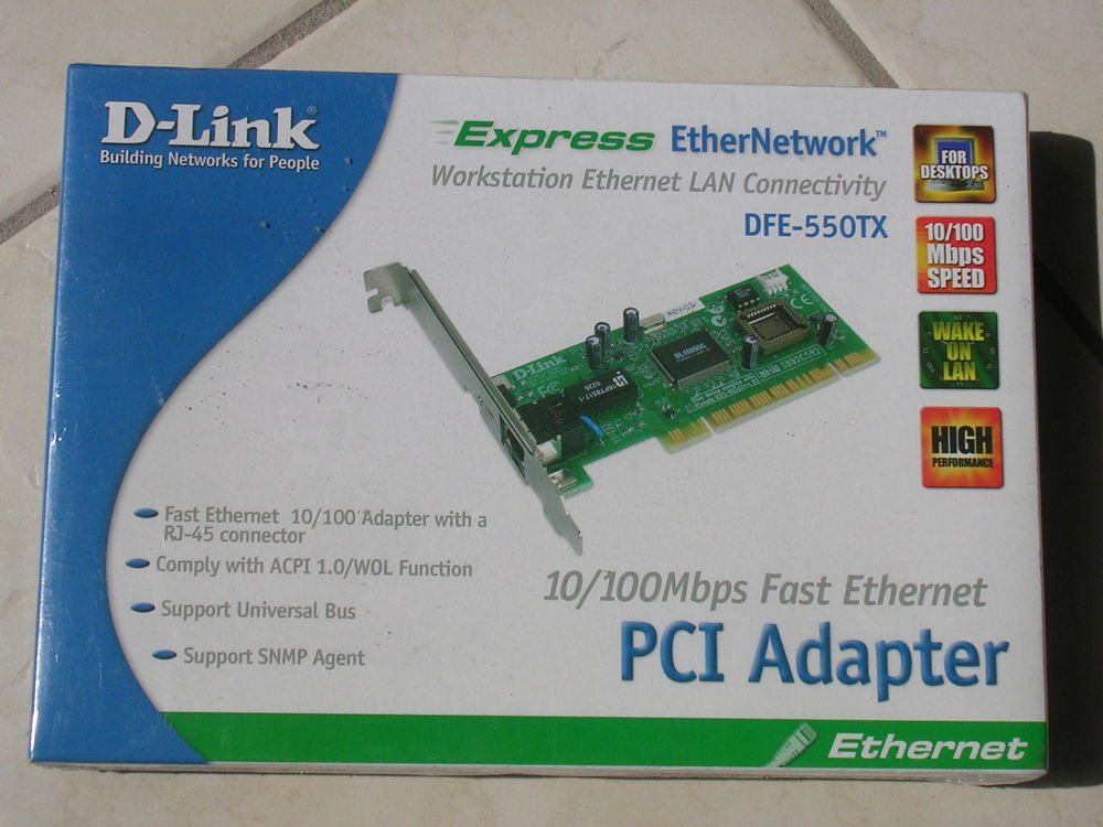 CARTE RESEAU PCI D LINK Matériel informatique