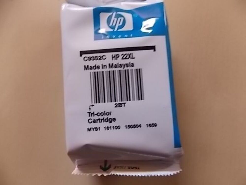 cartouche d'encre hp 22XL couleur neuf sous blister Matériel informatique