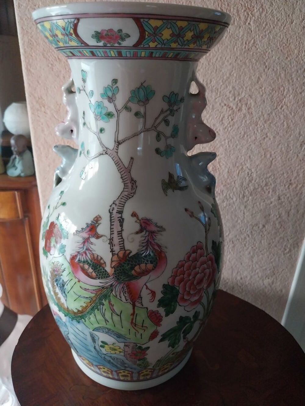 Grand vase chinois en ceramique Décoration