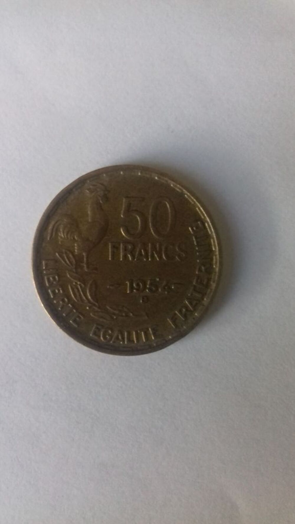 Pi&egrave;ce de 50F 1954 