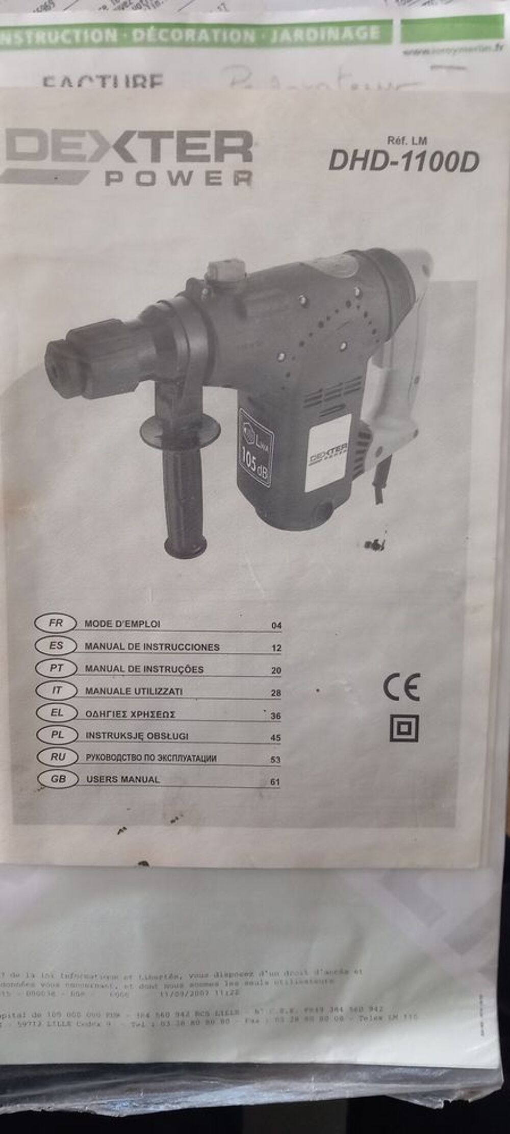 Per&ccedil;euse &agrave; percution pneumatique Bricolage
