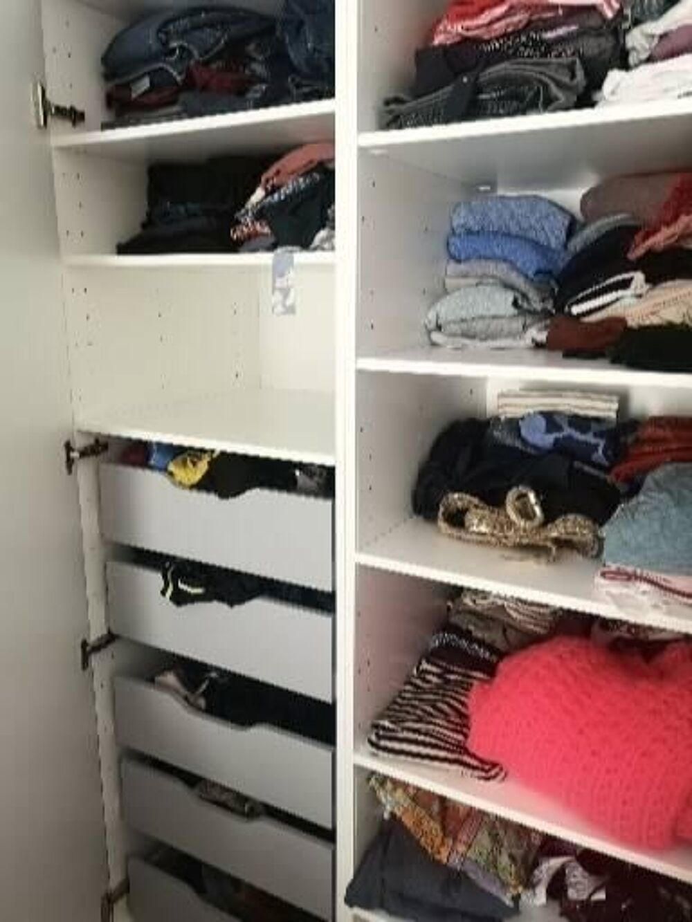 Armoire spaceo blanc laqu&eacute; Meubles