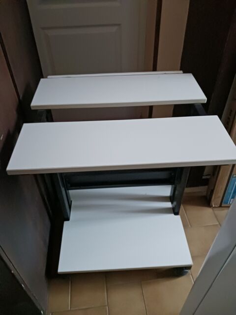 Bureau Mobile 3 Plateaux Blanc 40 Frontignan (34)