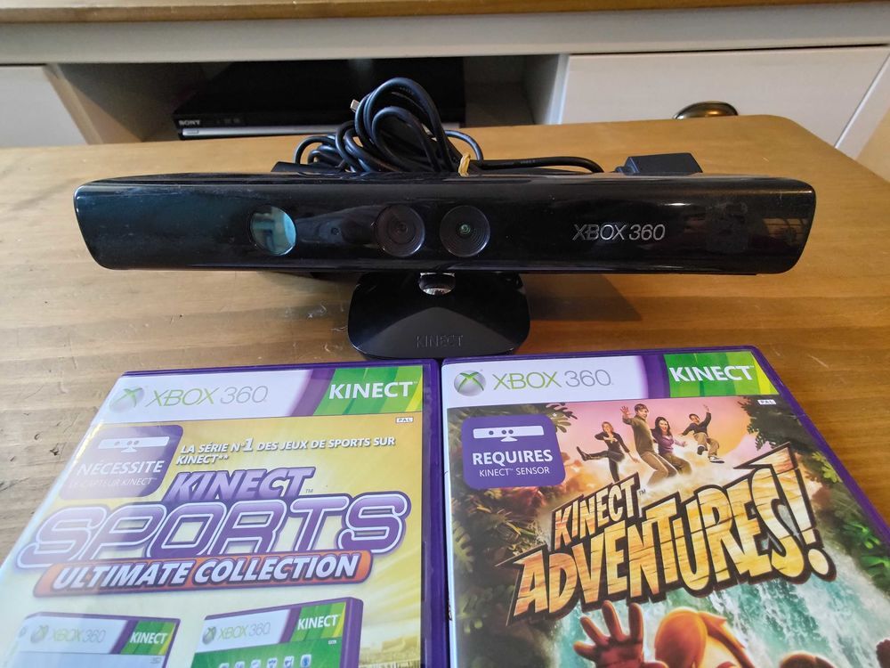 Cam&eacute;ra Kinect Xbox 360 + 2 Jeux &agrave; SAISIR Consoles et jeux vidéos