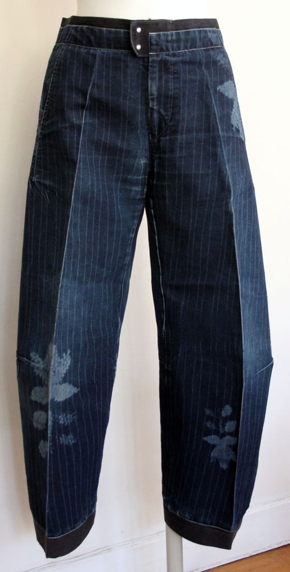 Pantalon court bleu denim MARITHE FRANCOIS GIRBAUD T.40 Vêtements
