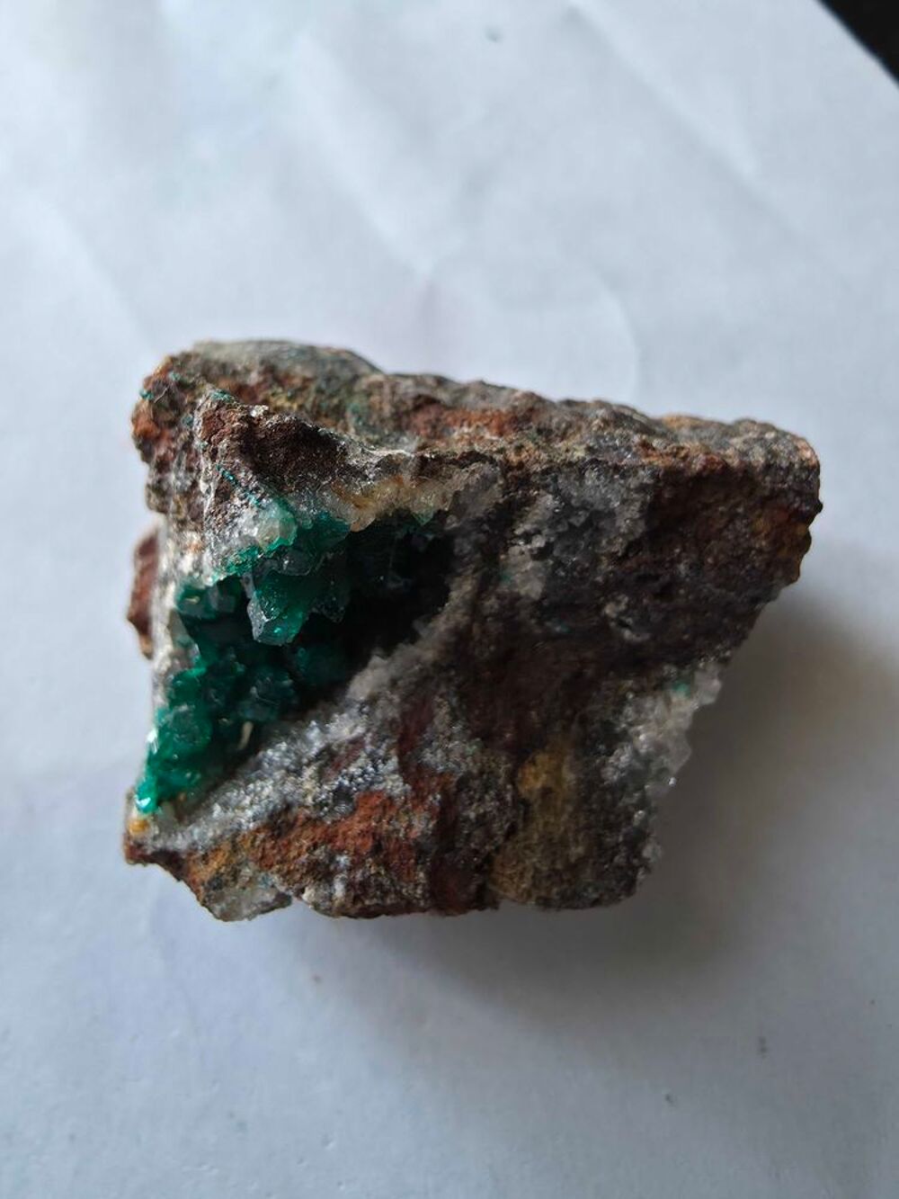 Dioptase brute sur Gangue-Min&eacute;ral de Collection Katanga (30g) 