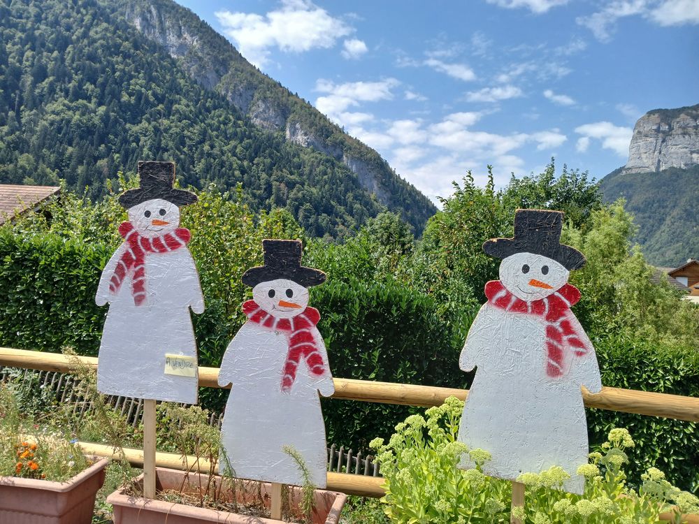 Panneaux bonhomme de neige Décoration