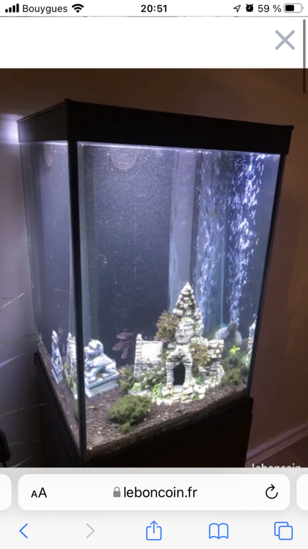 Aquarium 96 litres et meuble Truffaut ! Meubles