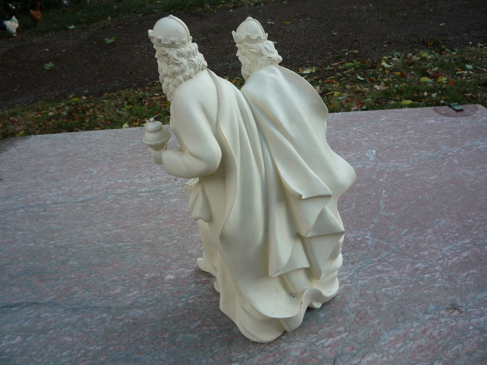 Rois mages en r&eacute;sine/cr&egrave;che Noel
Melchior,Gaspard,Balthazar Décoration