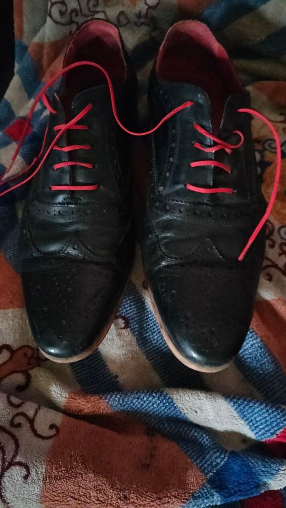 Mocassins a lacets cuir cousu Eram pointure 44 tr&egrave;s bon &eacute;tat Chaussures
