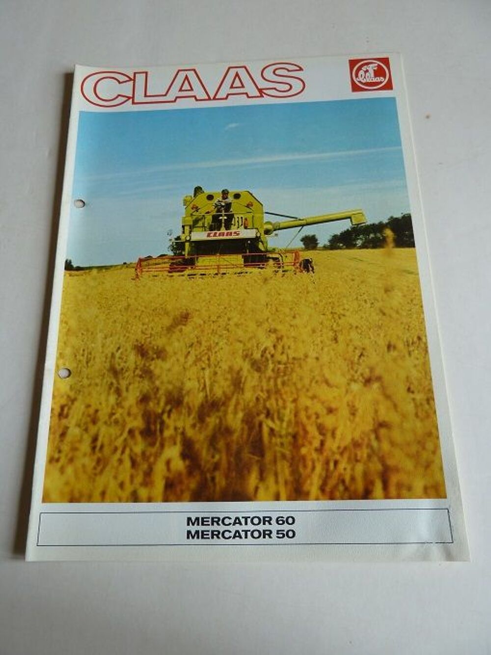 Prospectus moissonneuse CLAAS MERCATOR 60-50 