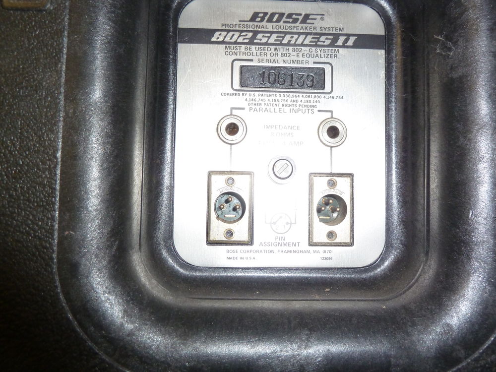 Haut-parleur BOSE 802 s&eacute;ries II (4x) Instruments de musique
