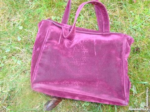 Sac � main bordeaux fa�on daim 5 Nimes (30)