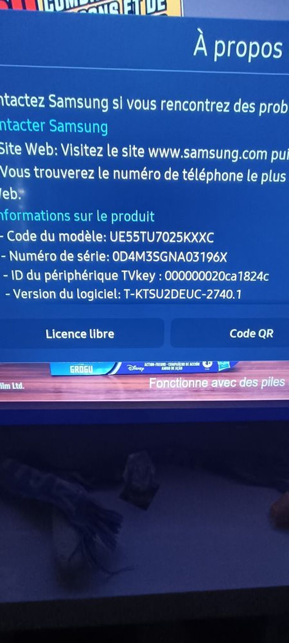 Tv Samsung 4k HDR 
115cm Photos/Video/TV