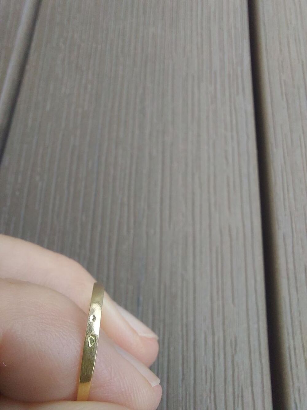 Bague or 18 carats &amp; oxyde de zirconium Bijoux et montres