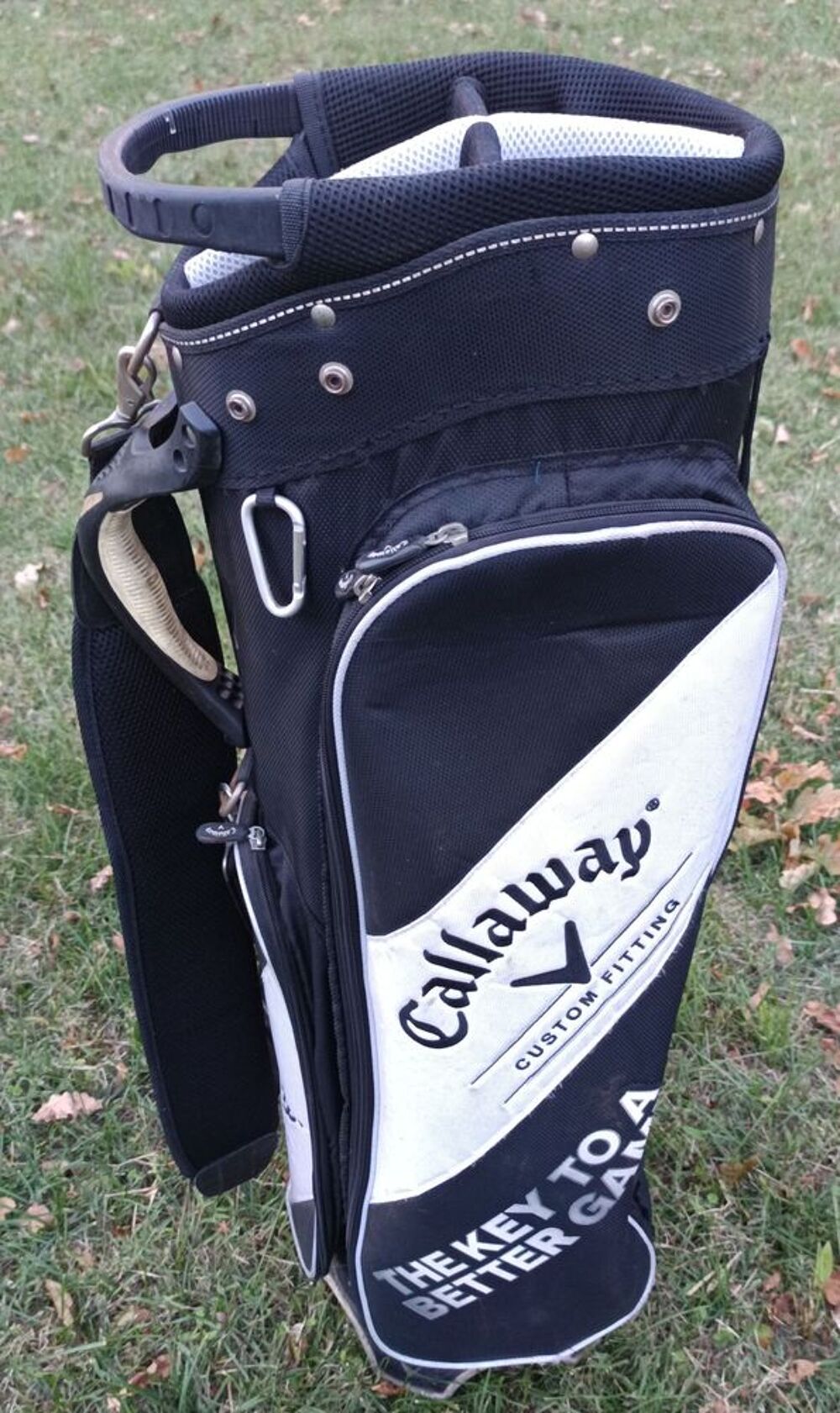 Sac de Golf Chariot Callaway Custom Fitting Noir et Blanc Sports