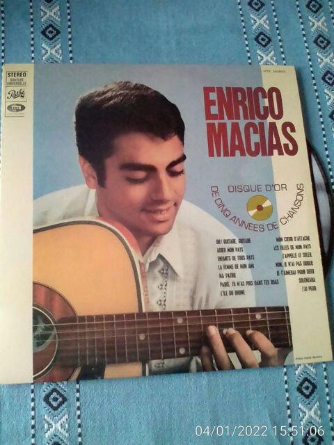 Vinyle 33T DISQUE D'OR-ENRICO MACIAS 15 Cachan (94)