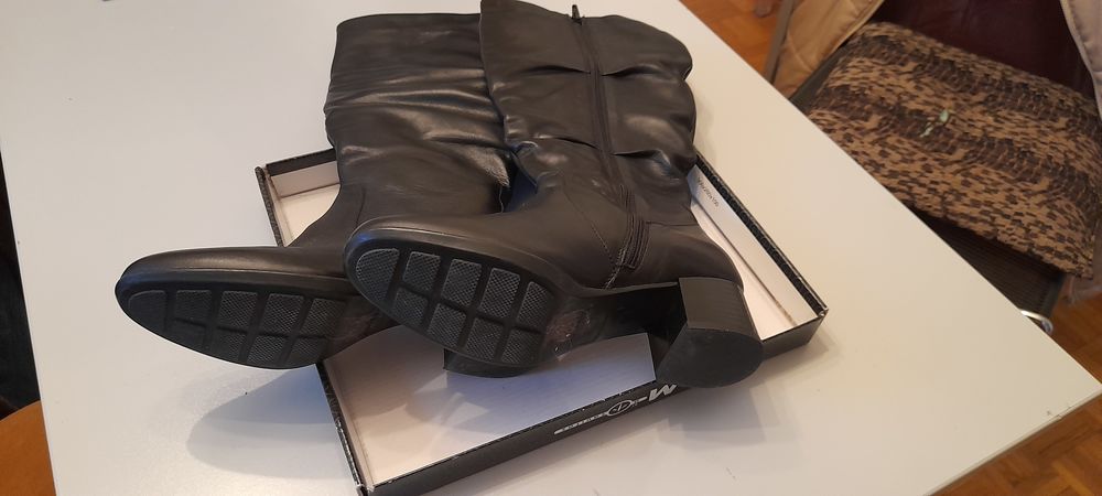 Botte femme en cuir pointure 36 Chaussures