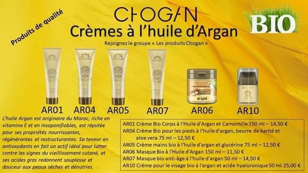 produits cosm&eacute;tiques &agrave; l'huile d'argan 100%bio. Maroquinerie