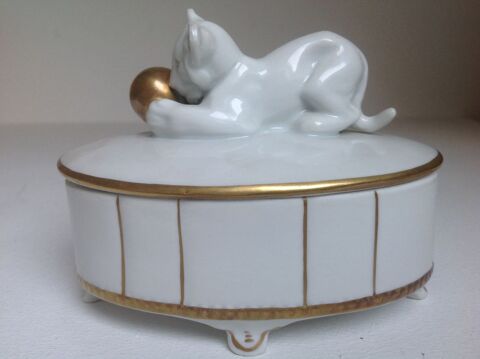 BOITE EN PORCELAINE LIONCEAU GEROLD & CO TETTAU Envoi Possib 55 Tr�gunc (29)