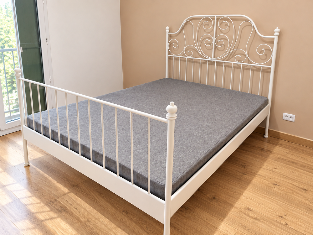 Lit IKEA LEIRVIK blanc 160x200 ? Quasi neuf Meubles