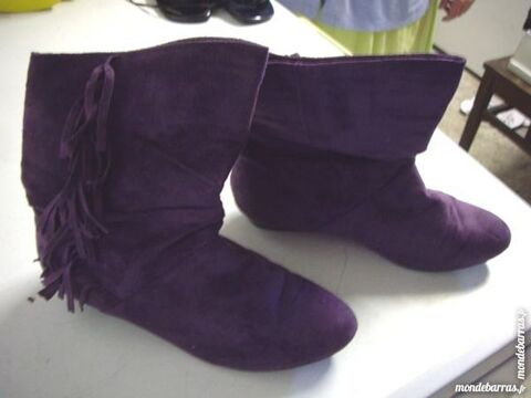 Bottines Violet  franges- pt 41 8 Bouxwiller (67)