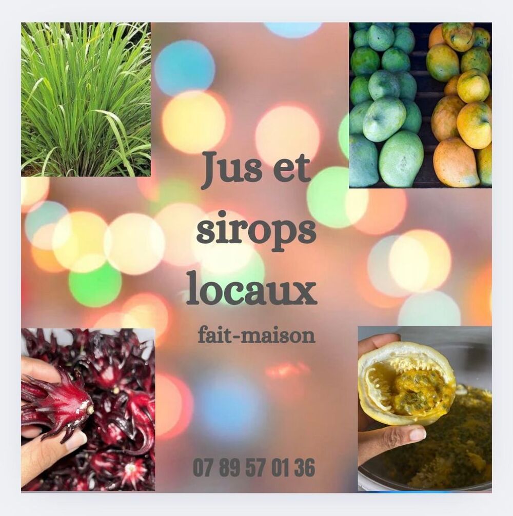 Jus, sirops et liqueurs locaux - fait maison Cuisine