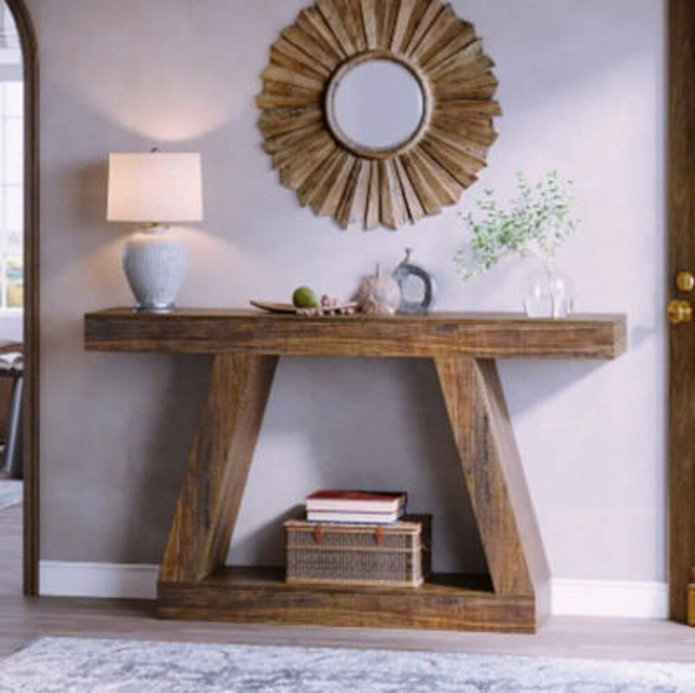 Console en bois massif ? design en A, meuble d'entr&eacute;e modern Meubles