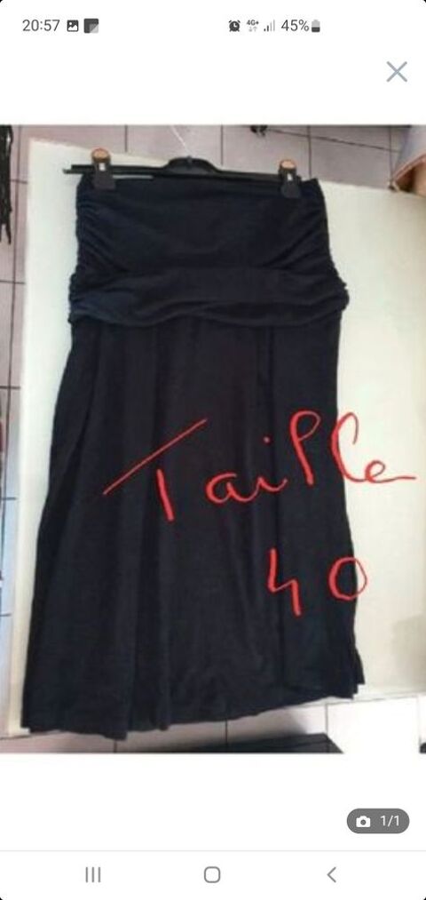 jupe noire drape taille 40 9 Bron (69)