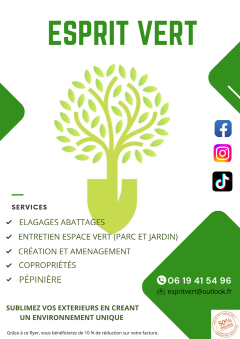 Esprit vert  34750 Villeneuve-ls-maguelone