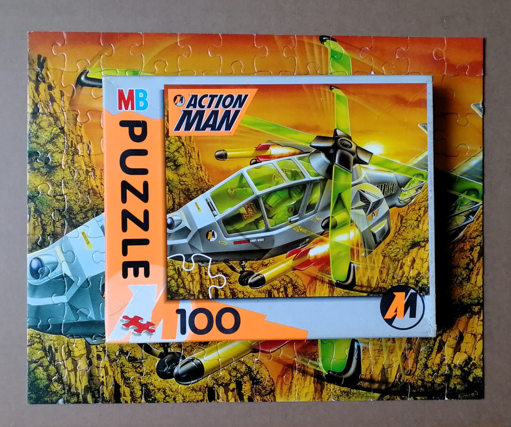 Puzzle Action Man complet - MB - Ann&eacute;es 90 - Hasbro Jeux / jouets