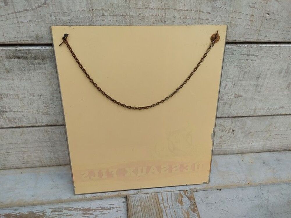 Ancienne Plaque Miroir Publicitaire Moutarde Dessaux Fils 
