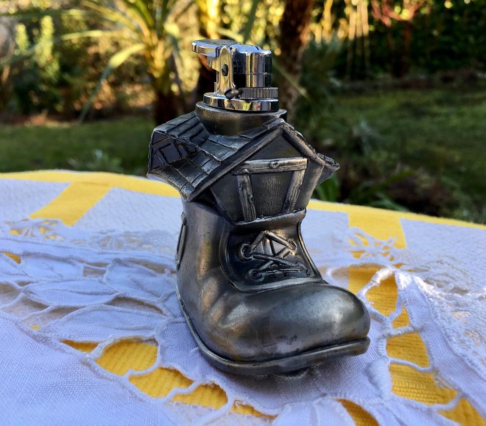 Briquet de table ancien, vintage, briquet de collection Décoration