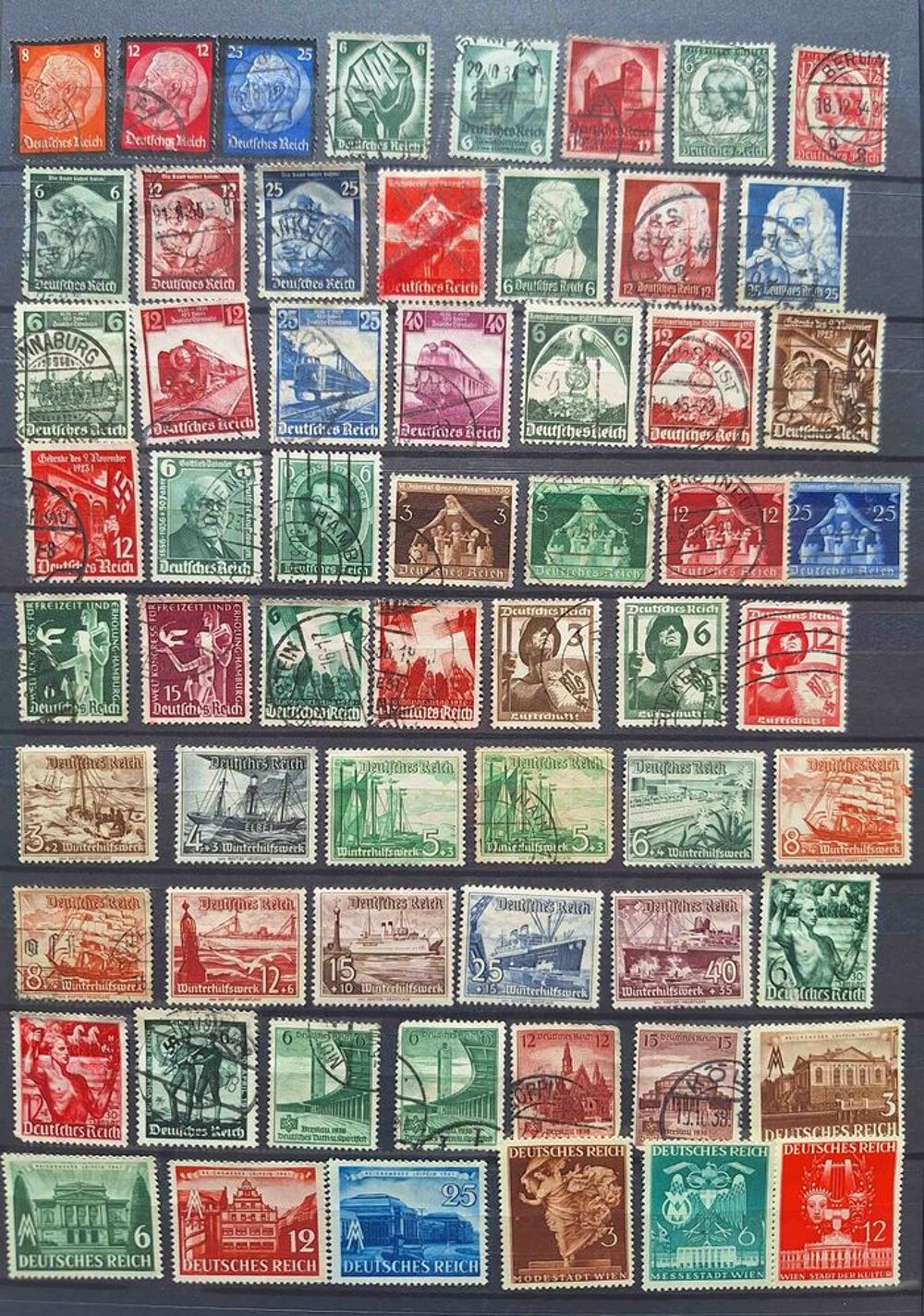 S&eacute;rie de timbres de collection d'Allemagne 