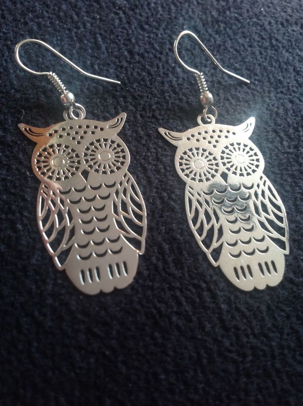 CHOUETTE BOUCLES OREILLES HIBOUX ARGENT&Eacute; Envoi possible
Bijoux et montres